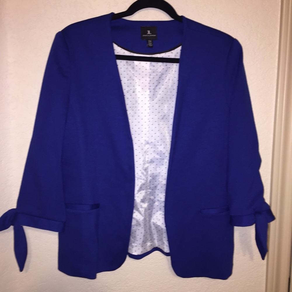 Sapphire Blazer with Tie Detail